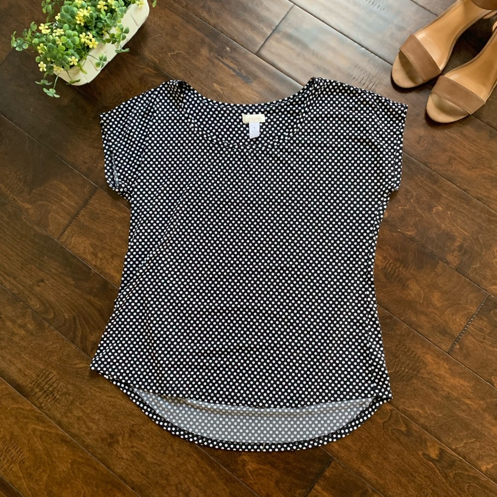 {Chico’s} Polka Dot Top‎